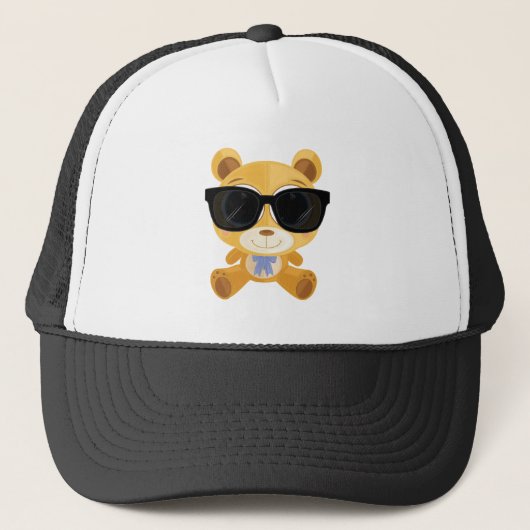 Cool Teddy Bear Trucker Pet (Voorkant)