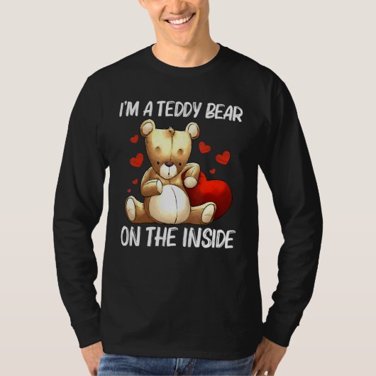 Cool Teddy Bear voor mannen Plush Stuffed Speelgoe T-shirt (Voorkant)