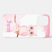 Cool tendance Chouette rose Coque-Mate coque iphon (Verso (horizontal))