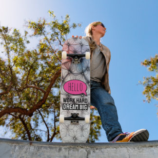 Cool tendance moderne coloré Motif Skateboard 