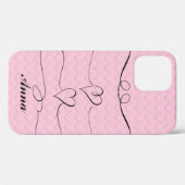 Cool tendance Pink Heart Love Coque-Mate coque iph (Verso (horizontal))