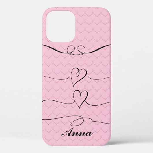 Cool tendance Pink Heart Love Coque-Mate coque iph (Verso)