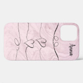 Cool tendance Pink Heart Love Coque-Mate coque iph (Verso (horizontal))