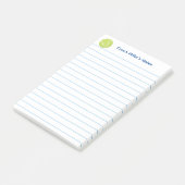 Cool Tennis Coach Lined Custom Post-it® Notes (Schuin)