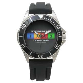 Cool tennis Het is een manier van leven (man) Horloge