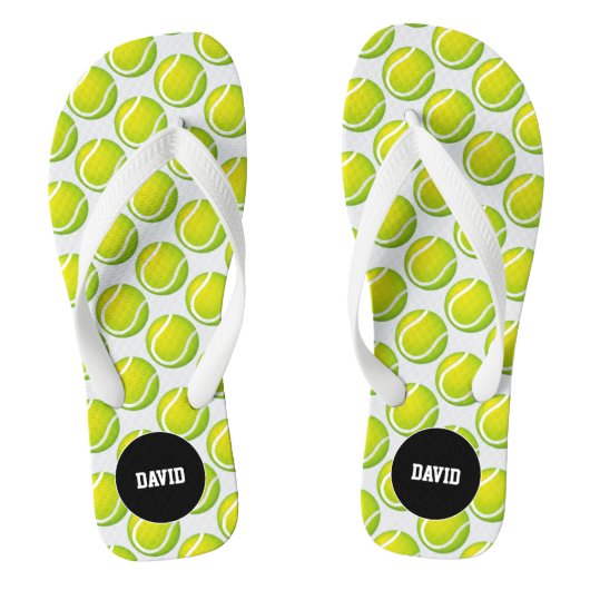 Cool Tennis Pattern Gift Teenslippers (Voetbed)