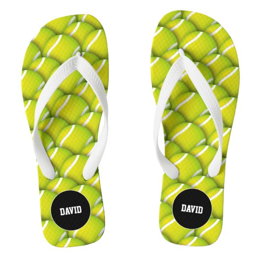 Cool Tennis Pattern Gift Teenslippers (Voetbed)