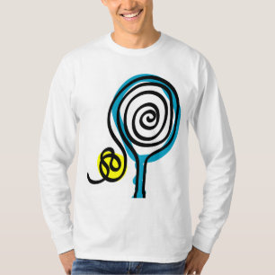 Cool Tennis-rackontwerp T-shirt