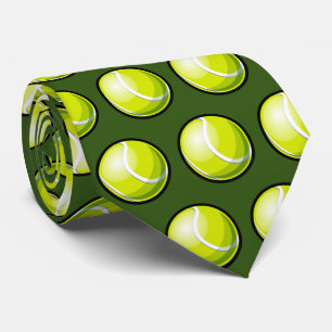 Cool tennisbal sportpatroon stropdas