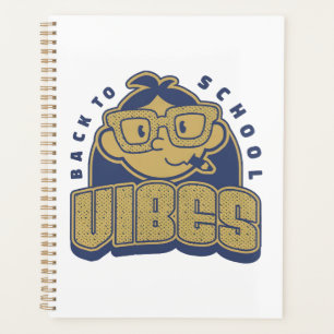 Cool Terug naar School Vibes Cartoon Art Planner
