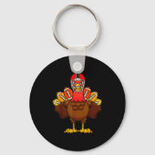 Cool Thanksgiving Football Shirt _ Gobble Player T Sleutelhanger (Voorkant)