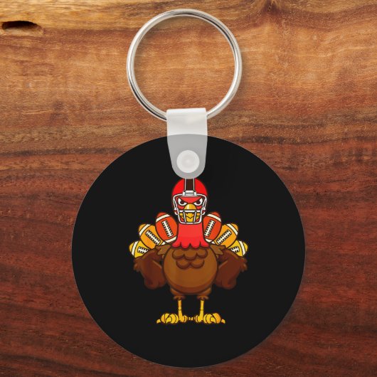 Cool Thanksgiving Football Shirt _ Gobble Player T Sleutelhanger (Voorkant)