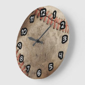 Cool Thème de baseball masculin Horloges murales (Angle)