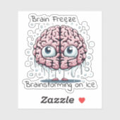 Cool Thoughts: Brain Freeze Sticker (Vel)