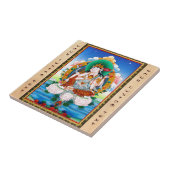 Cool tibetan thangka Cintamanicakra Avalokitesvara Tegeltje (Zijkant)