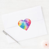 Cool Tie Dye Sun Burst Hart Sticker (Envelop)