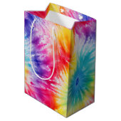 Cool Tie Dye Sun Burst Medium Cadeauzakje (Achterkant Gekanteld)