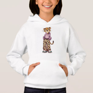 Cool tiener tijger cartoon leuk T-shirt