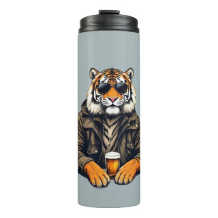 Cool Tiger Beer Glass - Unieke Dierlijke Design Dr Thermosbeker