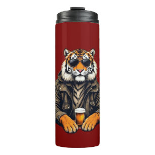 Cool Tiger Beer Glass - Unieke Dierlijke Design Dr Thermosbeker
