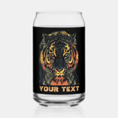 Cool Tiger Face Art Ajouter Votre Propre Texte (Verso)