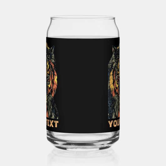 Cool Tiger Face Art Ajouter Votre Propre Texte (Droite)