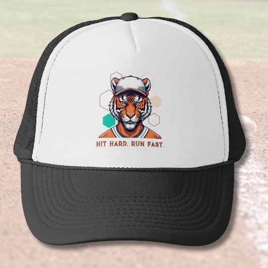 Cool Tiger Gift voor Honkbalspelers Lover Coaches Trucker Pet