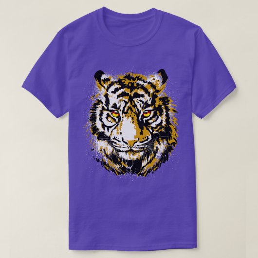 Cool Tiger Head Realistic Tiger Eyes T-shirt (Design voorkant)