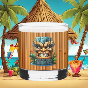 Cool Tiki hoofd party Whisky Glas