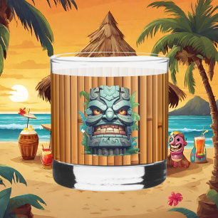 Cool Tiki hoofd party Whisky Glas