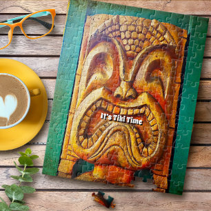 Cool Tiki Time Fun Retro  Hawaii Tropical Legpuzzel