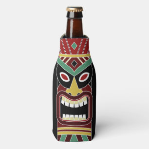 Cool Tiki Totem aangepaste naam flessenkoeler Flesjeskoeler