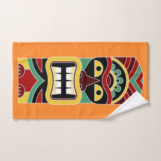 Cool Tiki Totem couleur personnalisée serviette à  (Serviette à main)