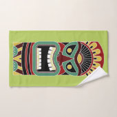 Cool Tiki Totem couleur personnalisée serviette ma (Serviette à main)