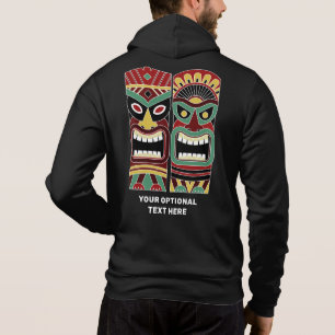 Cool Tiki Totems aangepaste naam en tekst Hoodie