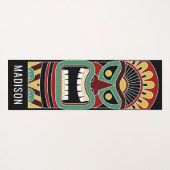 Cool Tiki Totems aangepaste naam yogamat (Achterkant (horizontaal))