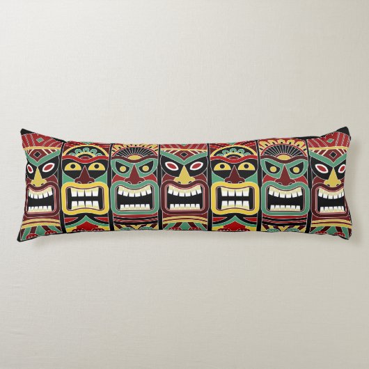 Cool Tiki Totems body pillow Lichaamskussen (Voorkant)