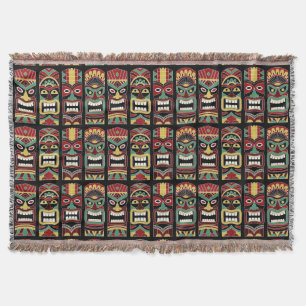Cool Tiki Totems jeter la couverture