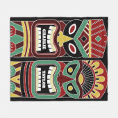 Cool Tiki Totems personnalisés noms couvertures en (Devant (Horizontal))