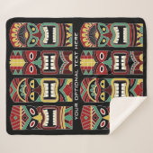 Cool Tiki Totems texte personnalisé couvertures de (Devant (Horizontal))