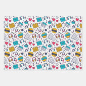 Cool tiled School pattern Inpakpapier Vel (Voorkant 2)