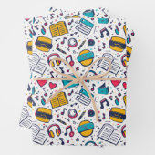 Cool tiled School pattern Inpakpapier Vel (In situ)