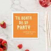 Cool Till Death Do Us Party Aangepaste bruiloft se Servet (Insitu)