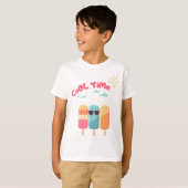 Cool Time Zomer Popsicles T-shirt (Voorkant volledig)