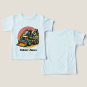 Cool Toddler Boys construction customizable (Design Recto & Verso)