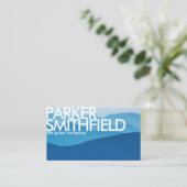 Cool Tone Natuur Sunset Visitekaartje (Staand voorkant)