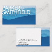 Cool Tone Natuur Sunset Visitekaartje (Voorkant / Achterkant)