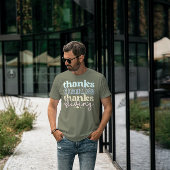 Cool Tones Thanksgiving Retro Typografie T-shirt