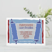COOL TORAH Bar à thème Bat mitzvah Invitation (Debout devant)