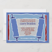 COOL TORAH ThreadBar Bat Mitzvah Uitnodiging (Voorkant)